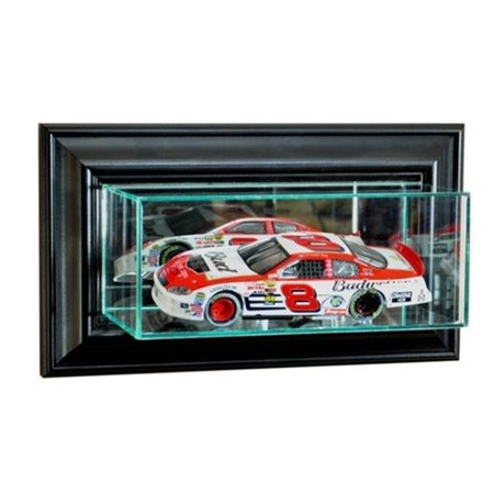 PERFECT CASES Perfect Cases WMSNSCR-B Wall Mounted 1-24th Nascar Display Case; Black WMSNSCR-B